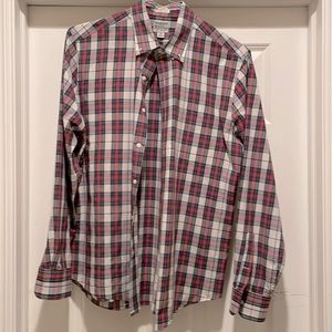 Brand New/laundered Men’s J Crew Factory cotton poplin plaid shirt…